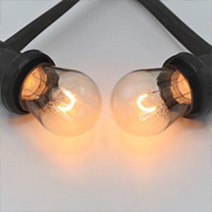 Warm Witte LED lamp voor prikkabel of guirlande met U-vorm filament